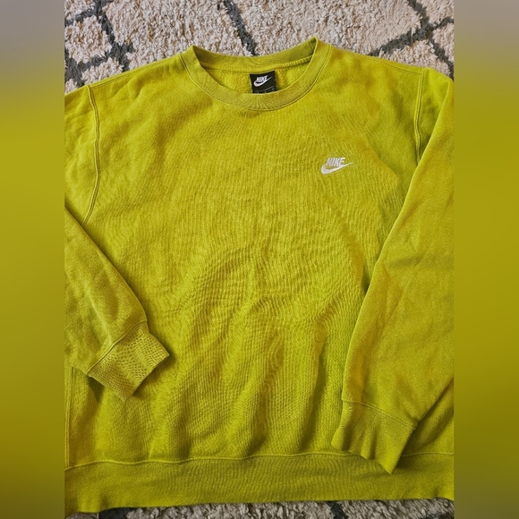 Nike Crewneck Sweatshirt With Embroidered Swoosh Xl - Picture 1 of 4